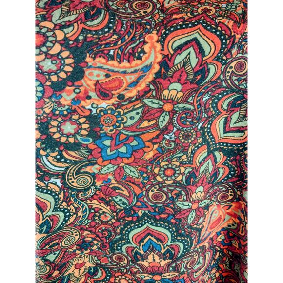 LuLaRoe Women's Bohemian Top Paisley Floral Polyester Spandex Casual Summer - Picture 3 of 5